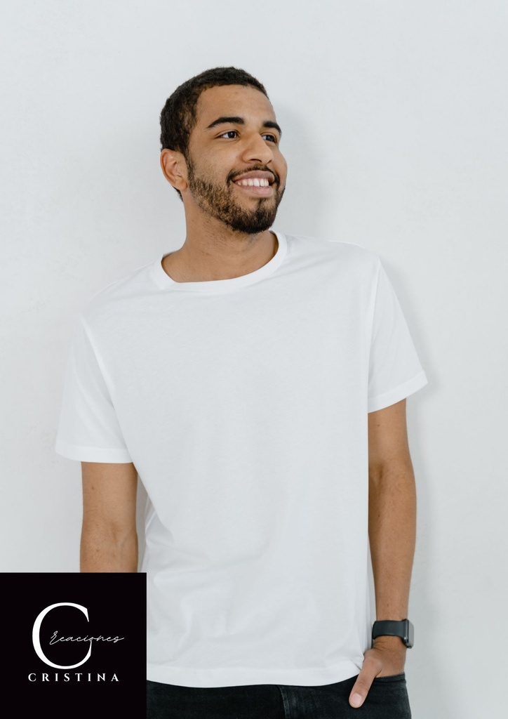 Playera blanca para hombre